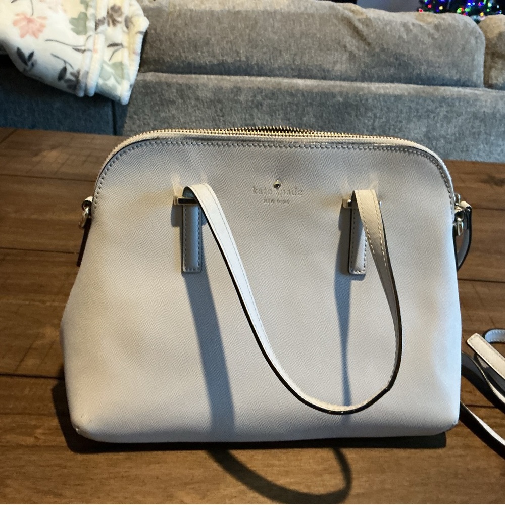 Kate Spade Cedar Street Maise Crossbody Satchel - Light Grey